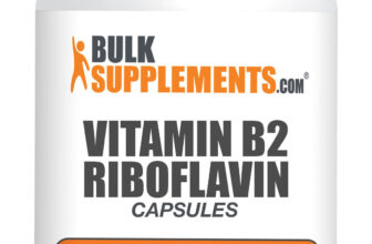 BulkSupplements Riboflavin (Vitamin B2) 180 Capsules – 400mg Per Serving