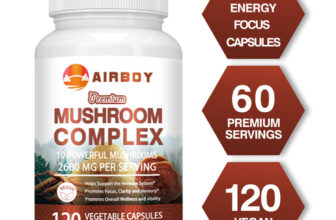 120pcs Mushroom Complex – Lions Mane,Reishi,Shiitake-Nootropic Brain Supplement