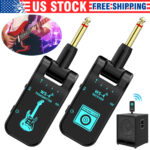 2.4GHz Wireless Guitar System Transmitter Receiver Rechargeable LED Display 40m*