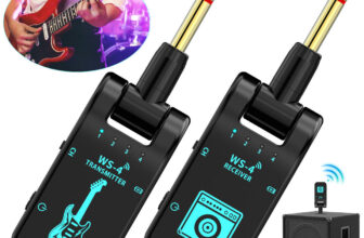 2.4GHz Wireless Guitar System Transmitter Receiver Rechargeable LED Display 40m*