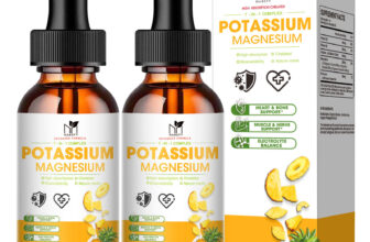 2 Pack Magnesium Glycinate Supplement Liquid Drops High Absorption w/ Vitamin D3