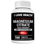 I love health highly bioavailable 500mg  magnesium citrate 100 tablets