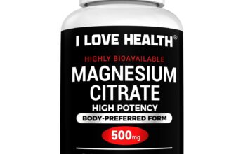 I love health highly bioavailable 500mg  magnesium citrate 100 tablets