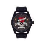 Ed Hardy Men’s Matte Black Silicone Strap Watch 46mm