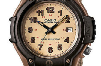 Casio FT500WC-5BV, Forester, Illuminator Watch, Beige Strap, Date, 100 Meter WR