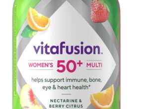 Vitafusion Women’s 50+ Daily Multivitamin, Gummy Vitamins, 120 Ct