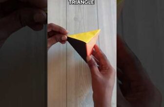 TRIANGLE ORIGAMI| TUTORIAL| STEP BY STEP TRIANGLE CRAFT FOLDING| ART WORK