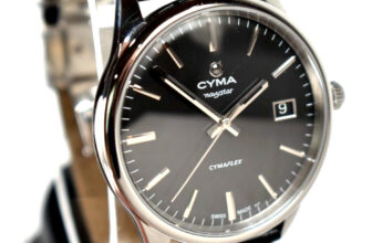 Cyma  Watch  Cymaflex Navystar 40mm Automatic Black Dial MADE IN SWISS