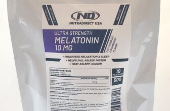 NutraDirect Melatonin 10mg FAST RELEASE Strawberry – 500 Tablets  EXP:  MAR 2026