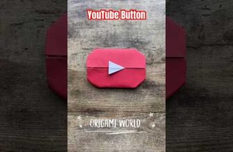 EASY YOUTUBE PLAY BUTTON ORIGAMI | DIY PAPER YOUTUBE BUTTON | COOL ORIGAMI INSTRUCTIONS | PAPERART