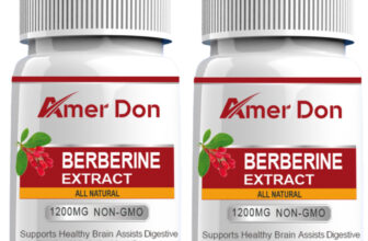 2Bottle Berberine Supplement HCl 1200mg Per Serving High Absorption Heart Health