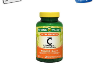 Spring Valley Ultra Strength Vitamin C Capsules Dietary Supplement, 120 Count