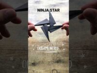 EASY NINJA STAR ORIGAMI TUTORIAL | NINJA WEAPON ORIGAMI | PAPER NINJA STAR ORIGAMI FOLDING | DIY