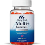 Daily gummies contain a variety of vitamins, folic acid, and raspberry flavor