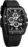 NAVIFORCE Waterproof Chronograph Sport Watch Men Silicone Band Auto Date Quartz