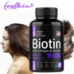 Biotin 15000mcg – MSM, Collagen, Keratin – Anti-aging, for Hair, Skin & Nails