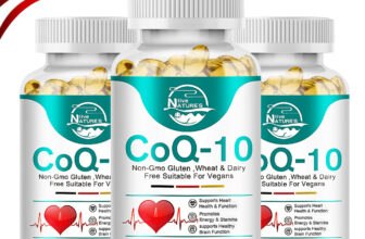 3 Packs 200MG Coenzyme Q10 Cardiovascular Heart Health, High Absorption CoQ 10