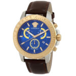 Versace Chronograph Quartz Blue Dial Men’s Watch VE2E00221