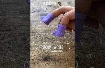 DIY PAPER BOOTS ORIGAMI TUTORIAL PAPERCRAFT IDEA | ORIGAMI WORLD PAPER BOOTS FOLDING EVERY DAY