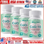 CoQ10 20mg, 60 Capsules, Vegetarian Capsules, Non-GMO (Coenzyme Q10) 1/2/4Bottle