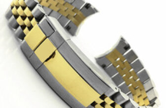 20mm Sliver / GOLD Solid  Curved End Solid Screw Links Watch Band Jubilee strap For Rolex Watch