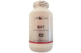 LifeLink’s BHT (Butylated Hydroxytoluene) 250 mg x 500 capsules