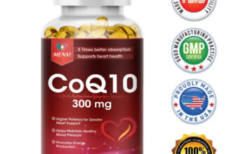 CoQ10 Coenzyme Q-10 Coenzyme 300mg Capsules BIOPERINE Antioxidant Heart Energy