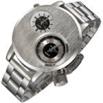 New Mens Stainless Steel Date Military Sport Quartz Analog Wrist Watch