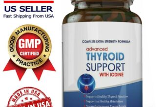 Advanced Thyroid Support Supplement with Iodine Dietary -60 Caps 2/2025