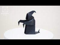 Origami Halloween Ghost (Anibal Voyer) Oригами おりがみ Oριγκάμι 折纸 摺紙 พับ 종이접기 Paper Crafts