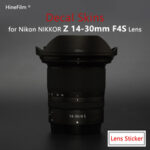 Nikkor 1430 F4 Lens Protective Cover Skin for NIKON Z 14-30 F4 S Lens Decal Protector Anti-scratch Cover Film 3M Vinyl