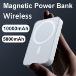 10000mAh Power Bank Magnetic Battery Pack Wireless Charger for iPhone 14/13/12