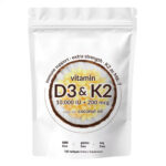 Vitamin D3+K2 Capsule M180 Capsules Supplement Softgel Increase Bone Density