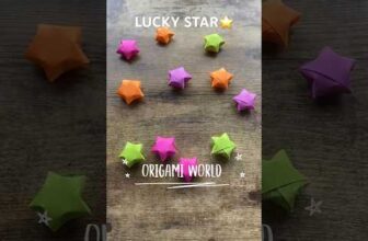 ORIGAMI LUCKY STAR STEP BY STEP | EASY TUTORIAL LUCKY STAR ORIGAMI PAPER CRAFT ORIGAMI WORLD STAR