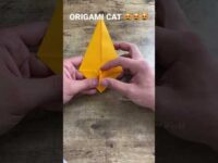 ORIGAMI CAT TUTORIAL STEP BY STEP | HOW TO MAKE PAPER CAT ORIGAMI | CUTEST CAT ORIGAMI INSTRUCTIONS