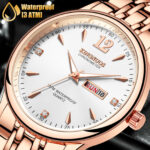 Men Classic Watch Stainless Steel Quartz Luminous Business Wristwatch Waterproof