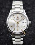 Orient Quartz White Watch Gold Dial Men’s Watch 3 Star