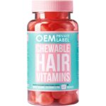 (3 Pack) Hair Vitamin Gummies 60ct, Premium Hair Growth with Biotin… Low Sugar