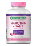 Nature’s Bounty HAIR SKIN and NAILS 250 Softgels Multivitamin 5000 mcg Biotin