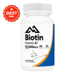 Biotin (Vitamin B7) 10000 micrograms (10 milligrams) vitamin supplement,