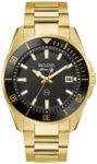 Bulova Men’s Marine Star Date Quartz Gold Stainless Steel Watch 43MM 98B396