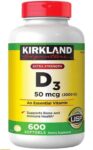 Kirkland Signature Extra Strength VITAMIN D3 2000 IU (50mcg) 600 ct