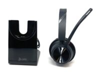 Poly Voyager 4310 UC Wireless Single-Ear Headset with Charging Stand, Black