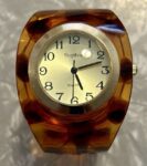 Sophie Tortoise Shell Plastic Wristwatch