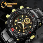 Waterproof Men Quartz Watch Classic Business Stainless Steel Luminous Wristwatch