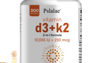 Vitamin D3+K2 MK7 10000 IU – Sunflower Seed Oil, Joints, Bones & Immune Support