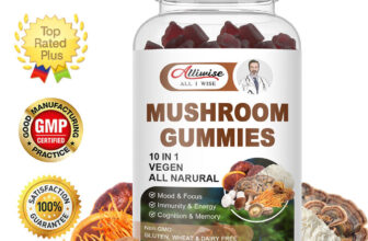 Mushroom Extract Complex Gummies Lions Mane Chaga Reishi Focus Memory Immunity