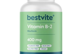 Vitamin B-2 (Riboflavin) 400mg (120 Vegetarian Capsules) – No Stearates – Veg…