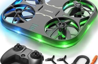 Drone para niños adultos – X880 Mini Drone Helicóptero con luces LED, Quadcopter