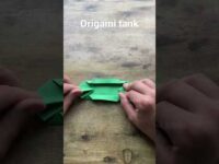 How to make origami military panzer tank step by step | Papercraft military tank tutorial